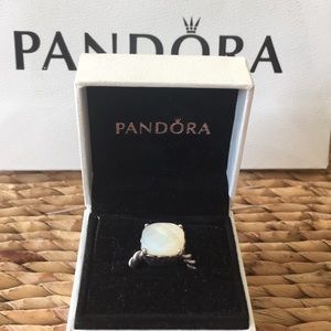 Retired Pandora mother of pearl ring